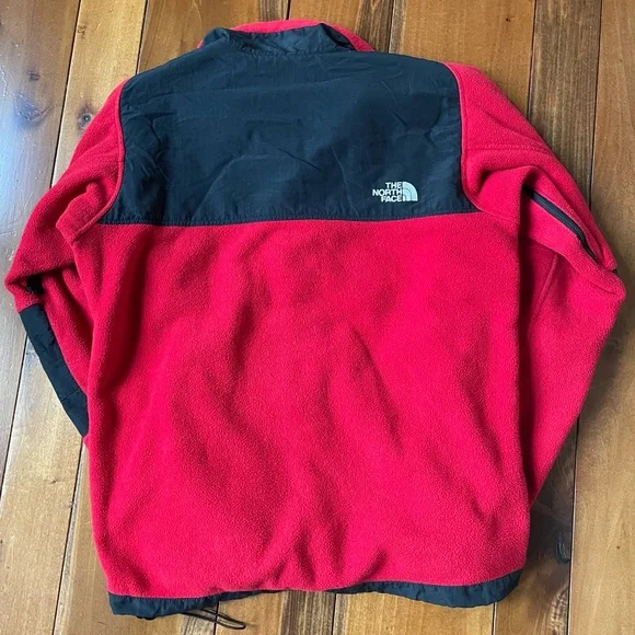 The North Face Fleece Denali Jacket Red and Black - Picture 5 of 5